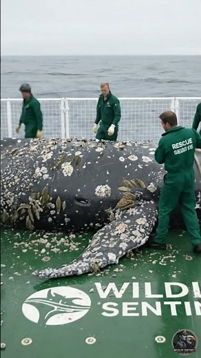 Brave heroes Rescue a Barnacle-Covered Humpback Whale #animalrescue #rescue #wildliferescue