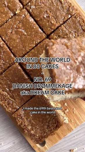 Episode 12 : Around The World in 80 Cakes - Danish Drømmekage aka Dream Cake Woweee wowee WOW. You know after the last cake, I wanted to do the next one immediately just so I was sure this list I’m following was legit and not just a pile of codswallop. When I say this left me speechless. I mean, SPEECHLESS. Was that mostly cause I was busy shovelling it into my pie hole? Yes, but honestly, this was simplicity and easy baking at its best. Sure I muddled and tweaked some of the ingredients and met