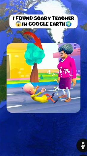 I Found Scary Teacher 😱😶‍🌫️ On Google Maps And Google Earth 🌎 #shots #datacontrol4u