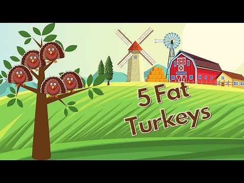 5 Fat Turkeys Are We | Jammin With You - Kids Songs & Nursery Rhymes