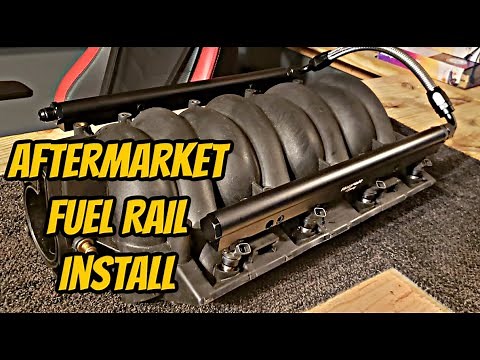 Detailed Aftermarket Fuel Rail Install - How To, Fuel Rails, AN Fittings, Loose Injectors
