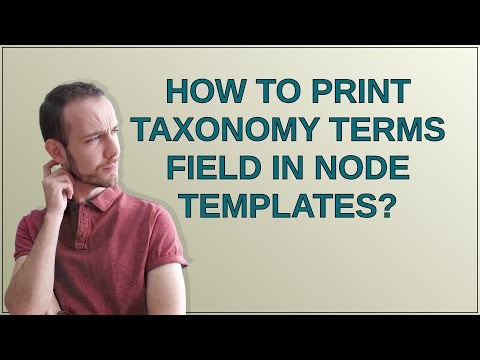 Drupal: How to print taxonomy terms field in node templates?