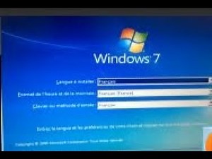 installer windows 7 avec un clé usb