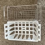 Expandable Freezer Organizer Bins, Freezer Baskets for Chest Freezer, Deep Upright Freezer Storage Bins with Handles, Stainless Steel, 2 Pack