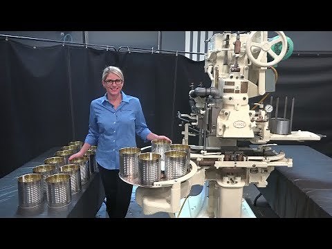 Canco Single Head Vacuum Can Seamer Demonstration