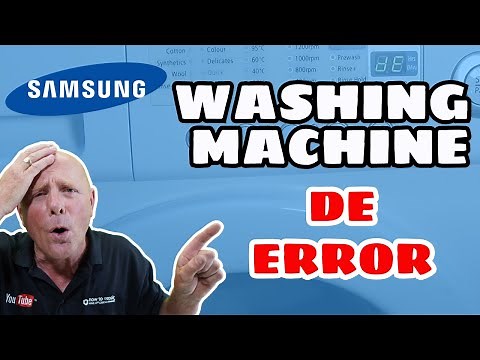 Samsung washing machine DE error code Door lock fault
