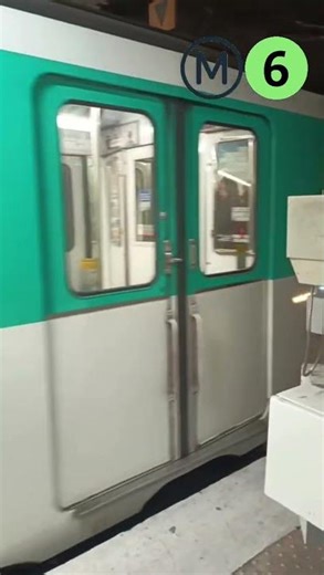 Métro ligne 6: Départ d’un MP 73 #ratp #metro #sncf #paris