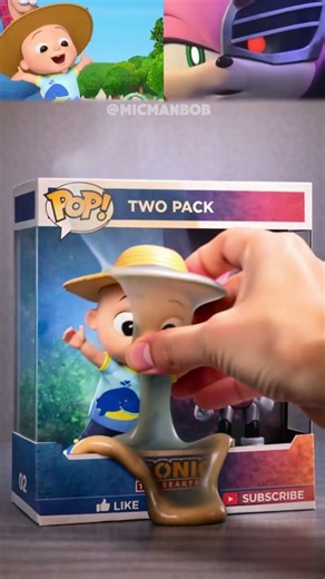 Cocomelon x Amy Rose mix Animation Funko pop #sonic #cocomelon #animation