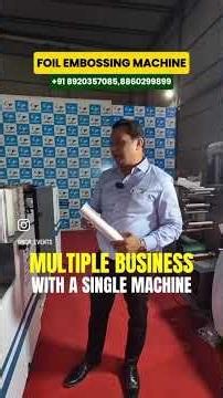 India’s First Aluminium Foil Embossing Machine with Butter Paper Printing & Rewinding | 9999183234