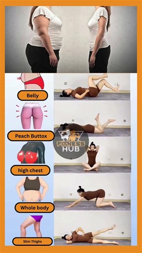 6 Sec Full Body Workout 🔥 Crazy Results! Must try these exercises #workout #fitness #belly #viral