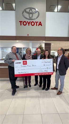 Laking Toyota is proud to support the Sudbury Food Bank. Especially this time of year. Merry Christmas & ONE MORE CAN! | Laking Toyota