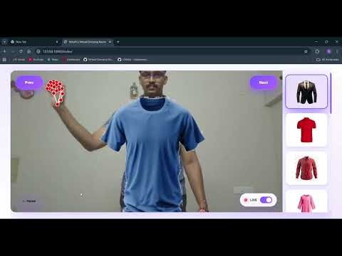 Virtual Dressing Room using AI & Computer Vision | Real-Time Try-On Project