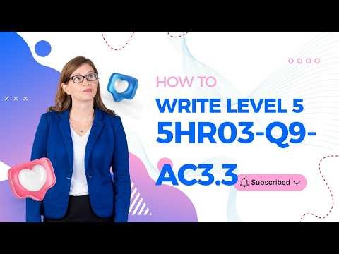 How to Write 5HR03 AC 3.3- Q9-Job Evaluation Methods Explained | Fair Pay & Internal Equity in HR