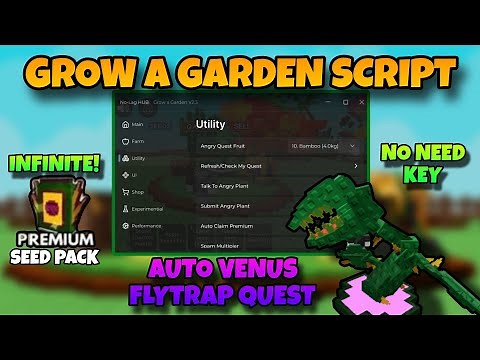 [NEW] Grow A Garden Infinite Premium Seed Pack, Auto Angry Plant Quest ( NO LAG ) - Roblox Scripts