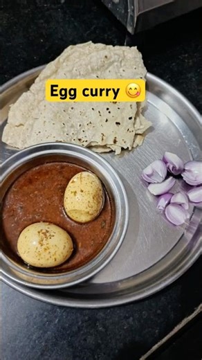 Easy Egg Curry 😋 | Simple & Tasty Recipe #eggcurry #food #recipe #shorts