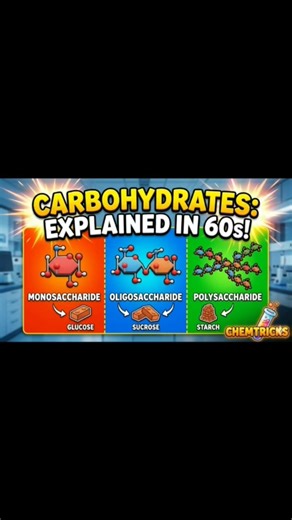 #chemistry #chemtricks #carbohydrates #types of carbohydrates #biomolecules #glucose #dailylife