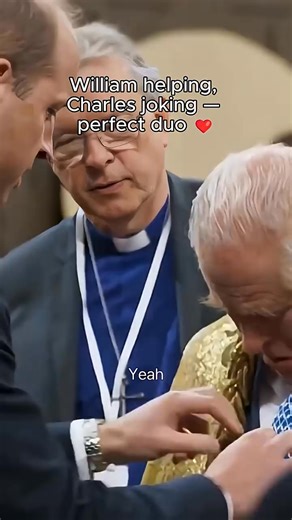 This Funny Royal Moment Made My Day! Behind all the royal formality, there's always laughter. During the coronation rehearsal, King Charles and Prince William shared a warm moment - His Majesty joking about his "sausage fingers" while William helped adjust his ceremonial mantle. A touching glimpse of father and son, balancing duty with humour and affection. #KingCharles #PrinceWilliam #RoyalFamily #Coronation #RoyalHumour #reels #reelsfacebook #reelsinstagram #reelsviral #reelsvideo #fblifestyle