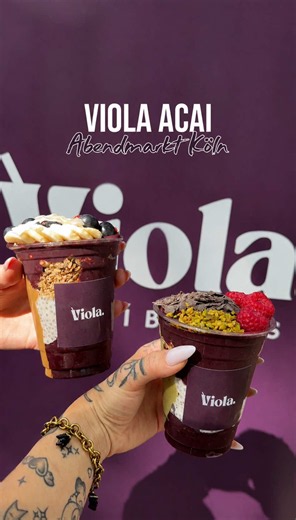 Neu in Köln 💜 Jeden Donnerstag ab 16:00 bekommt ihr bei dem MarktTreff bei @viola açaíbowls frische Acai Bowls ✨ | Anzeige #köln #acai #neu #markt #foodspot