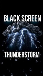 Fall Asleep Fast ⛈️ Rain & Thunder Black Screen Sleep Sound #rain #thunderstorm