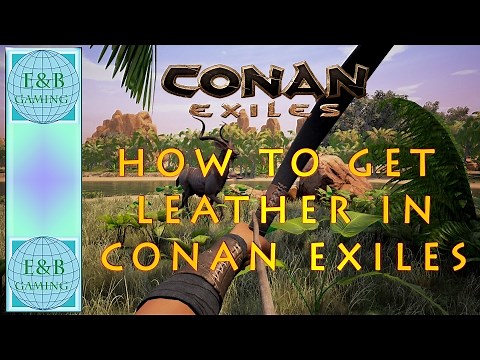 Conan Exiles - How to Make Leather and Thick Leather and Use the Tannery