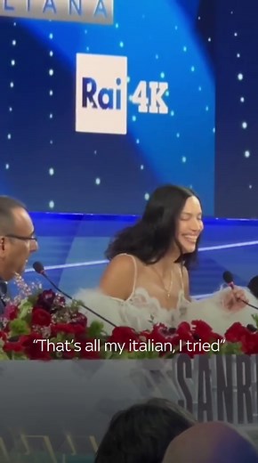 Irina Shayk in Conferenza Stampa a Sanremo 2026