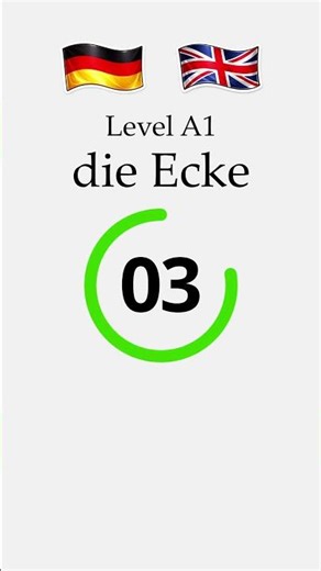 German Word #52 | Ecke | A1