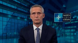 NATO Secretary-General Jens Stoltenberg reacted to President Biden's Ukraine comments, telling CNN's Kate Bolduan the organization's member nations are "united in responding to Russia's aggressive actions against Ukraine." | CNN