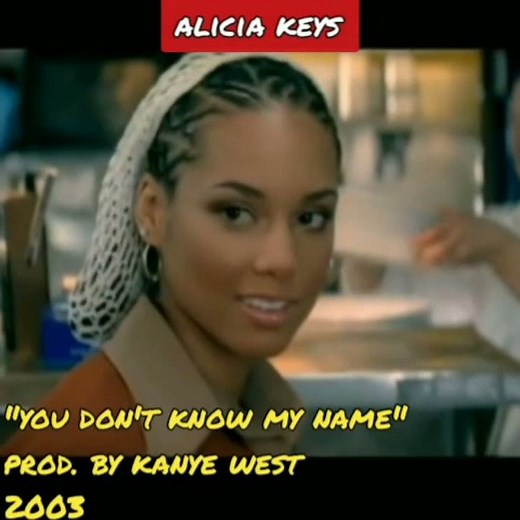 ᔑample Video: You Don't Know My Name by Alicia Keys (2003)