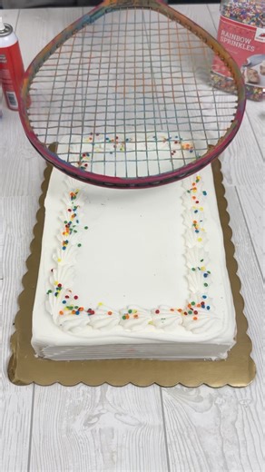34K views · 66 reactions | Tennis racket on cake looks great | Juliette Electrique | Facebook