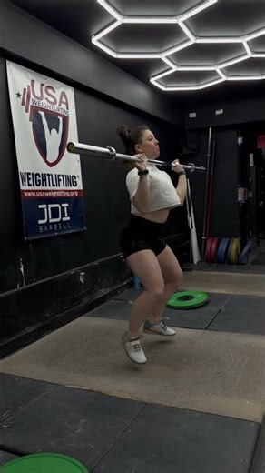 Empty Barbell Tall Clean