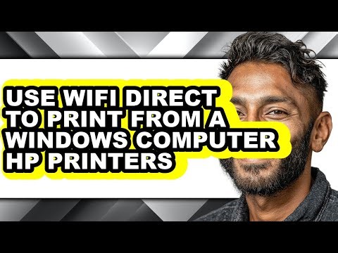 How to Use Wifi Direct to Print from a Windows Computer Hp Printers (full Guide)