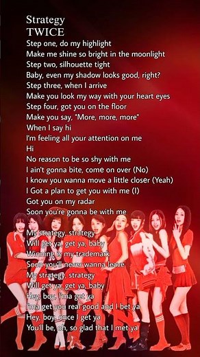 TWICE - Strategy ft. Megan Thee Stallion #lyrics #twice #strategy #kpop