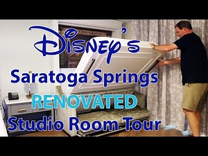 Disney Saratoga Springs Renovated Accessible Studio Room Tour 4K