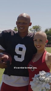 This moment between Josh Dobbs and Arizona Cardinals cheerleader, Ellie, who also has Alopecia ❤️ | NFL on Prime
