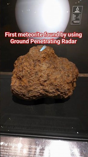 This ultra rare meteorite is the first meteorite ever found by using ground penetrating radar! ☄️