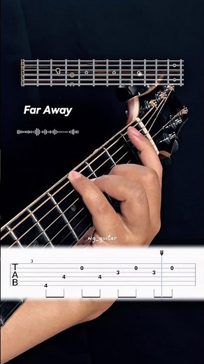 Short Guitar Tabs | Far Away - Nickelback