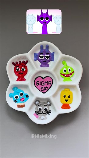 Sprunki Sigma Boy Color Mixing — Guess the Final Color