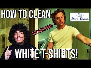 HOW TO CLEAN WHITE T-SHIRTS (THE RIGHT WAY!) | Ft. Merz B Schwanen