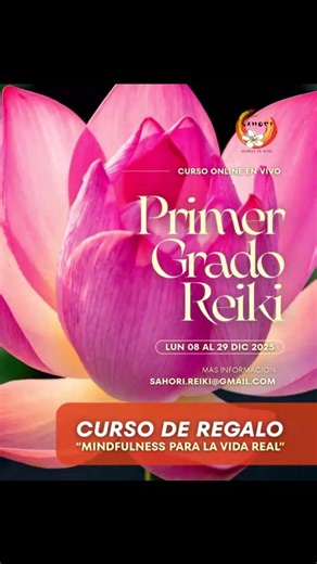 Escuela de Reiki on Instagram: "🌿 SHODEN - PRIMER GRADO REIKI - DICIEMBRE 2025 🌿 🌟 Da el primer paso en tu camino de sanación y crecimiento personal 🌟 Descubre el poder de la autosanación y el equilibrio energético con nuestro Curso de Primer Grado de Reiki, basado en el Sistema Tradicional Japonés. Aprenderás técnicas prácticas para gestionar tu propia energía, mejorar tu bienestar físico, emocional y espiritual, e integrar la atención plena (Mindfulness) en tu día a día. 💠 ¿Qué aprenderás