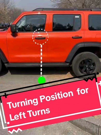 Left-Way Turn Exit from a Parking Lot: Correct Positioning