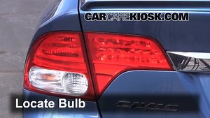Rear Turn Signal Replacement on a 2011 Honda Civic DX 1.8L 4 Cyl. Sedan