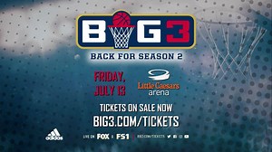 Ice Cube's BIG3 Basketball is coming to Detroit! TONIGHT, see Chauncey Billups, Baron Davis, Nate Robinson and more in action! Limited tickets available starting at $35. | BIG3