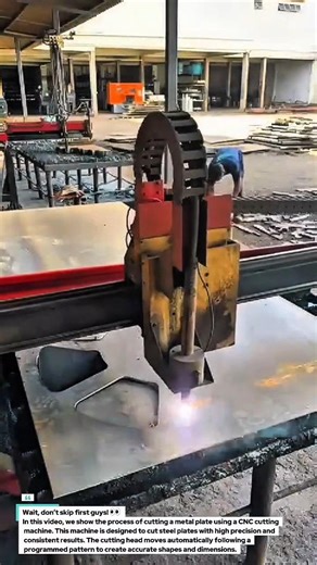 Industrial CNC Plate Cutting Process | Precision Metal Fabrication Technology.