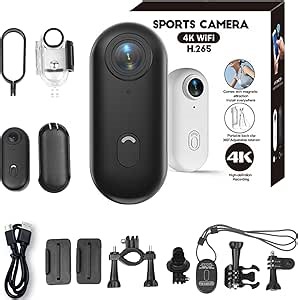 Gosnap - Go Snap Camera, Go Snap Body Cam, 1080P/4K Wearable Thumb Action Camera with 360° Spring Clip, 120° Wide Angle, Hands-Free POV Recording (4K-Black)