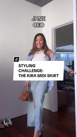 Styling Challenge: Denim Midi Skirt - Who Wore It Better?