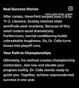 From Struggling to Winning: Dr. Cella’s Triple Option Transformation