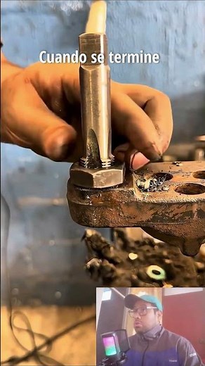 ✅How to repair a damaged thread using an insert #mechanics #cars #workshop