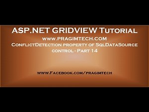 ConflictDetection property of SqlDataSource control - Part 14