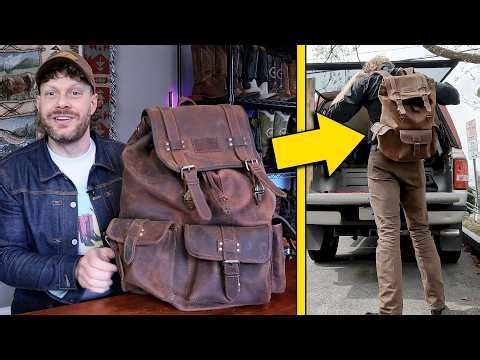 How Big is Too Big? Alaskan Leather Backpack REVIEW