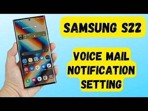 Samsung S22 Voice Mail Notification Setting || Enable/Disable Voice Mail